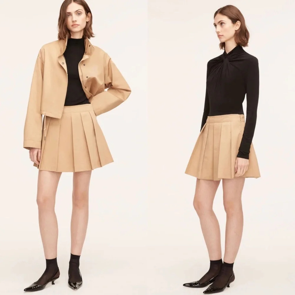 Rebecca Taylor Tan A-Line Skirt